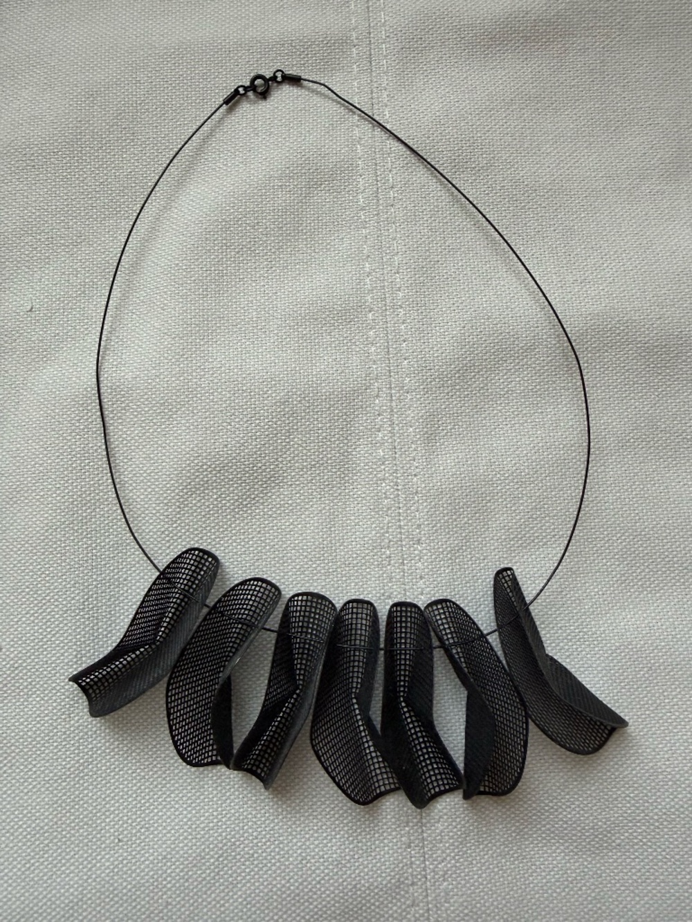 Cos Minimalist Necklace in Black